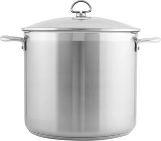 Chantal Induction 21 Steel 12 qt. Stock Pot w/ Glass Lid in Silver at Nordstrom