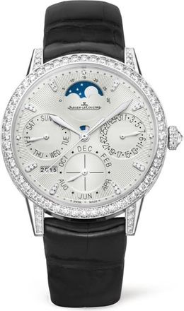 Jaeger-LeCoultre Rendez-vous Perpetual Calendar 18K White Gold Diamond Mens Watch Q3493420