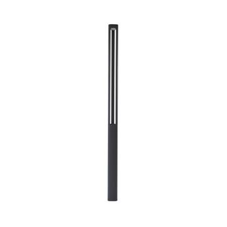 Lucande Farola exterior de aluminio negro