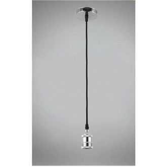 Trade Shop Trade Shop Traesio - Trade Shop - Lampadario Portalampada A Sospensione Per Lampadine E27 Pendente 2 Metri E27-2m - Plata