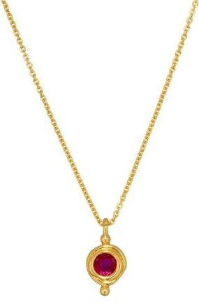 Ottoman Hands Birthstone Pendant Necklace in July at Nordstrom