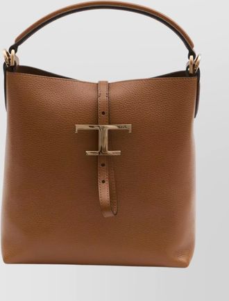 Tod's grained leather tote bag with adjustable strap