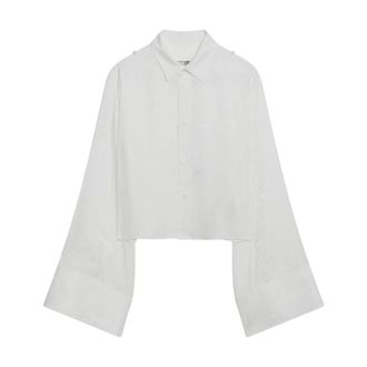 Maison Margiela Shirts, female, Beige, Size: S Long-sleeved Shirt