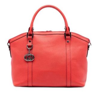 Gucci Pre-owned The Dome Handbag - Dames - Pre-owned - Rood - Maat: ONE Size Leer