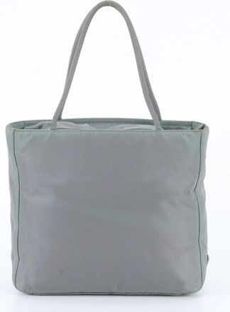 Prada Gray Handbag Shoulder Bag Tote Bag (Pre-Owned)