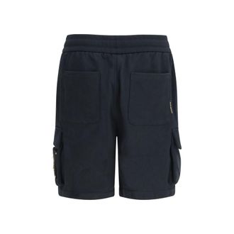 Moose Knuckles Mens Black Cotton Bermuda Shorts