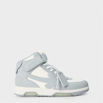 Off-white Mens Off White Out Of Office High Top in White/Grey - Multicolour - Size UK 7.5