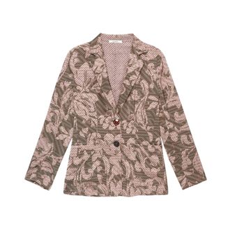 Maliparmi Blazer in Raso a Due Bottoni - - Jackets - Donna - Multicolore - S