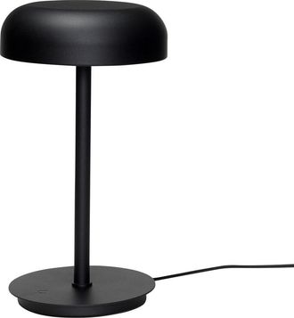 H&uuml;bsch Hubsch Velo L&aacute;mpara De Mesa Negra Regulable 20x37 Cm