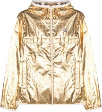 Moncler Roques laminated hooded jacket - men - Cotton - 1 - Gold