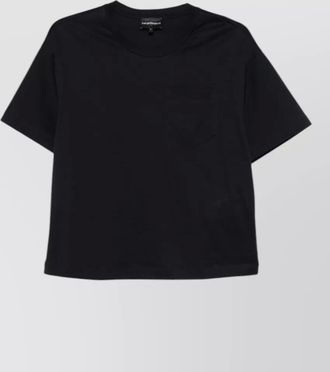 Emporio Armani short sleeve crew neck top chest pocket