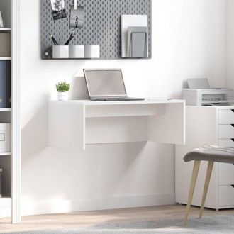 vidaXL vidaXL Scrivania a parete Bianco 80 x 45 x 30 cm Legno multistrato