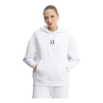 A|X Armani Exchange Hooded Sweatshirt - Dames - Hoodies - Wit - L - Katoen - Hoodies & sweatvesten