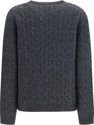 Valentino Womens Gray Wool Oves Aries Sweatshirt Clothing