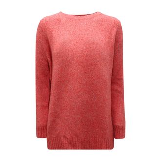 Max Mara Maglione Oglio Sweater - Dames - Ronde hals truien - Roze - M - Katoen - Truien & Vesten