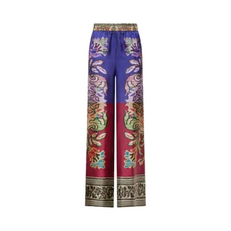 Pierre-Louis Mascia Wide Trousers, female, Multicolor, Size: XS Aloe Palazzo Trousers