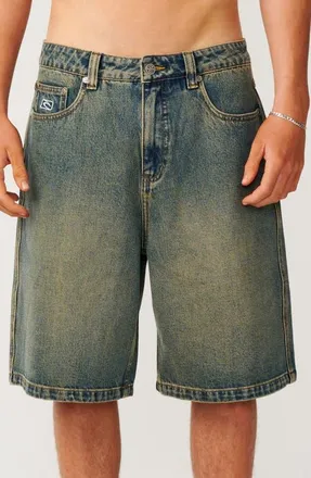 Rip Curl Archive Dirty Denim Shorts in Dirty Mid Blue at Nordstrom, Size 30