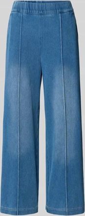 Zero Jeans im Used-Look mit L&auml;ngsn&auml;hten in Jeansblau, Gr&ouml;&szlig;e 38