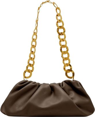 Cult Gaia Dulce Schoudertas - Dames - Schoudertassen - Bruin - ONE Size - Leer - Tassen