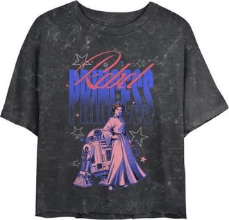 Star Wars Juniors Star Wars Rebel Princess Stars T Shirt in Black at Nordstrom, Size Medium