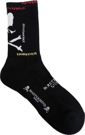 MASTERMIND WORLD MV Stitch Ribbed Knit Socks