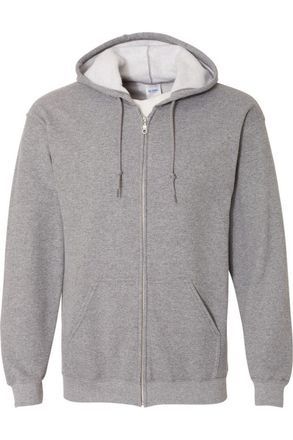 Gildan Heavy Blend Unisex Adult Full Zip Hooded Sweatshirt Top