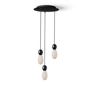 Daylight Italia L&aacute;mpara colgante negra de 3 luces