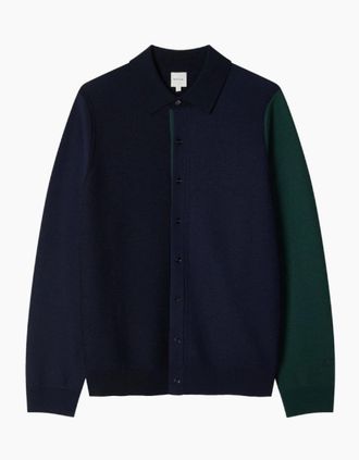 Paul Smith Mens Paul Smith Knitted Cardigan 49 DK NAVY - Size: 42