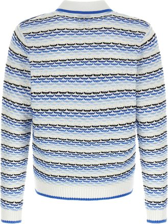 Casablanca Mens Blue Cotton Polo Shirt