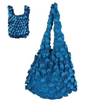 Generic Reusable Bags | Foldable Packable Pocket Pouch - Shopping Bags for Groceries,for Travel Camp Pocket Parties Picnics Daily Commutes