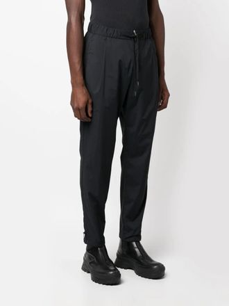 Herno Drawstring-Waist Tapered Trousers - Black