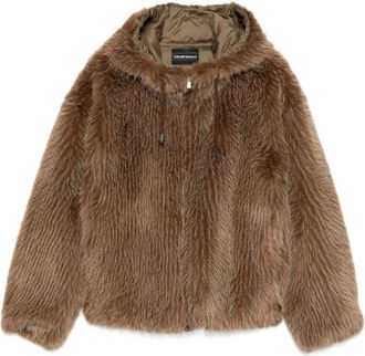 Emporio Armani Giacca con cappuccio - Marrone