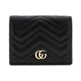 Gucci Accessoires, Dames, Zwart, ONE Size, Leer, Gucci Portemonnees Zwart