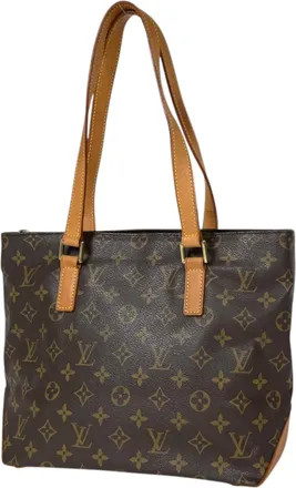Louis Vuitton Brown Monogram Shoulder Bag Tote Bag (Pre-Owned)