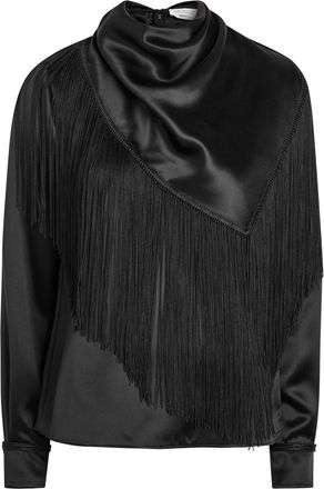 Gabriela Hearst Anderson Scarf-effect Draped Silk top - Black - 42 (UK10 / S)