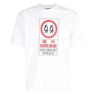 44 Label Group T-Shirts, male, White, Size: XL T-Shirts