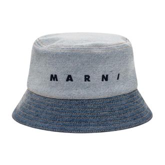 Marni Hats, unisex, Blue, Size: S Cappello