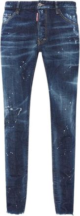 Dsquared2 Mens Cool Guy Jean Navy Blue Denim Pants Cotton - Size 32 (Waist)