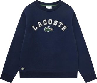 Lacoste Kids Sweatshirts, male, Blue, 5 Y, Chenille Logo Sweatshirt