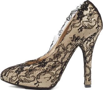 Dolce & Gabbana Pumps con dettagli in pizzo 120mm - Toni neutri