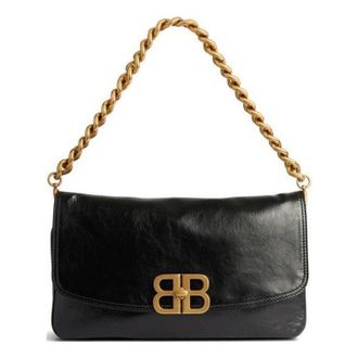 Balenciaga (WMNS) Balenciaga Bb Soft Medium Flap Bag Black 7485962AAIZ1000