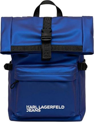 Karl Lagerfeld Zaino con fibbia ed estremità arrotolabile - Blu