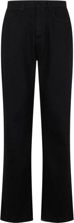 Gucci Gewaakte en Gecoate Katoenen Denim Broek - Heren - Regular Fit Jeans - Zwart - W34 - Katoen - Jeans