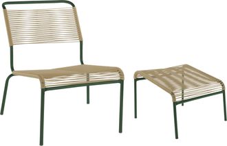 Schaffner Spaghetti-Lounger + Hocker Säntis