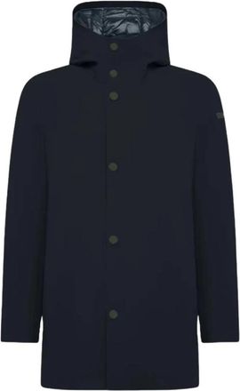 Roberto Ricci Design Blauwe Parka met Stratofabric 3 Membraan - Heren - Parka Jassen - Blauw - L - Jassen