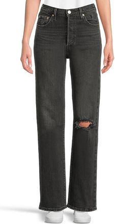 Levi's Ribcage Full Length Jeans Womens Jeans Broken Sunset : 32 32, Cotton/Denim/Elastane