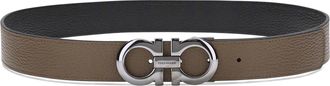 Ferragamo Mens Reversible Leather Belt Brown Sugar Calf Bos Taurus E Braces