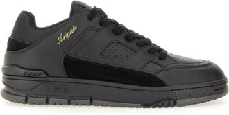 Axel Arigato Area Low-Top Perforated Leather-Suede Sneakers