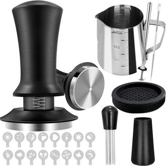 No Brand Este Juego De Prensado De Caf&eacute; Incluye Un Prensador De 51 Mm Y Accesorios Para Preparar Espresso Y Arte Latte