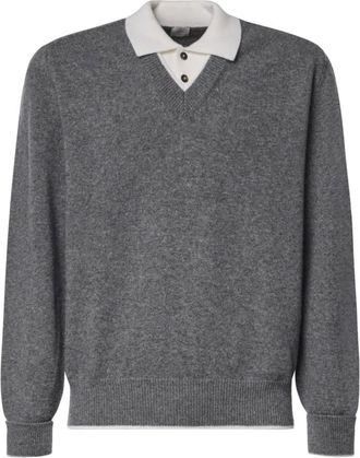 Eleventy Jersey de punto largo - Knitwear - Hombre - Gris - 2XL